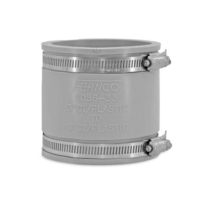 3X3 Fernco Coupling - White