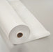 Roll of white vapor barrier on a gray background