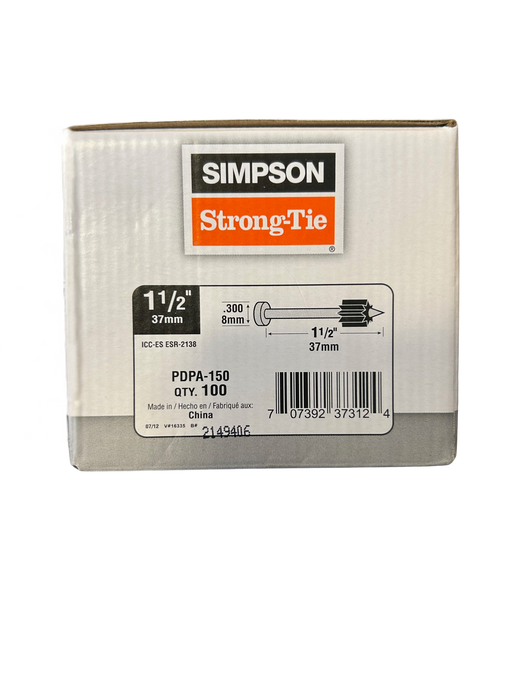 Simpson Strong-Tie PDPA .157 in. x 1-1/2 in. Powder-Actuated Pin (100-Qty)