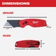 Milwaukee FASTBACK Compact Folding Utility Knife