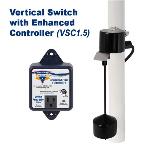 Pro Series Vertical Float Switch with Enhanced Controller