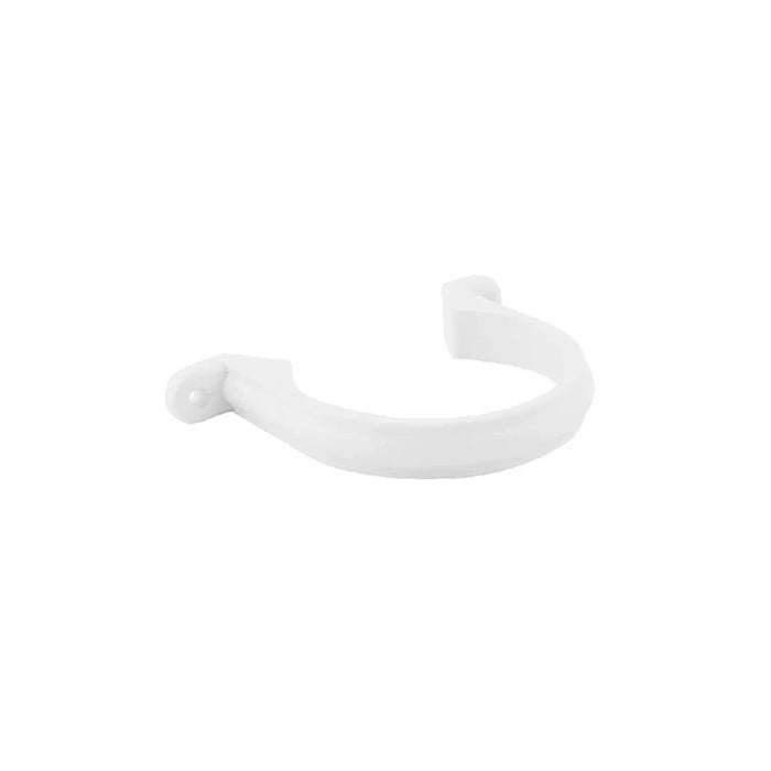 2-Hole PVC Pipe Clamp - White