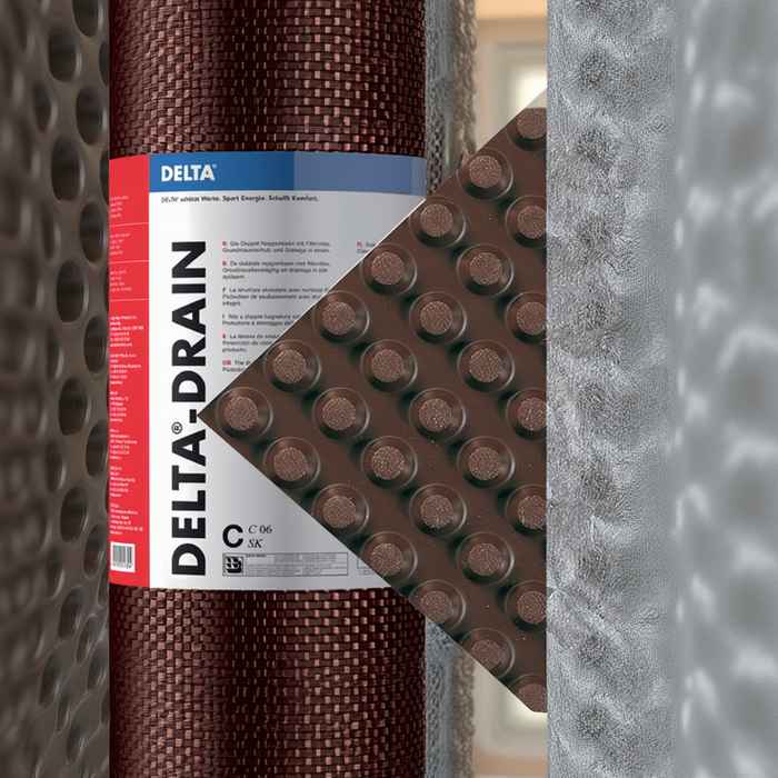 DELTA®-DRAIN Below-Grade Moisture Barrier