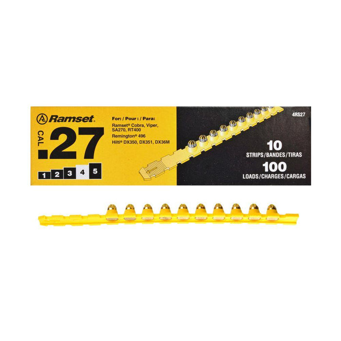Ramset .27 Caliber Level 4 Yellow Powder Load (100-Pack)