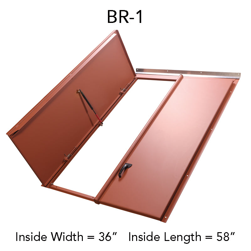 BILCO Size BR1 Sloped Wall Steel Cellar Door Primer Finish — Pro